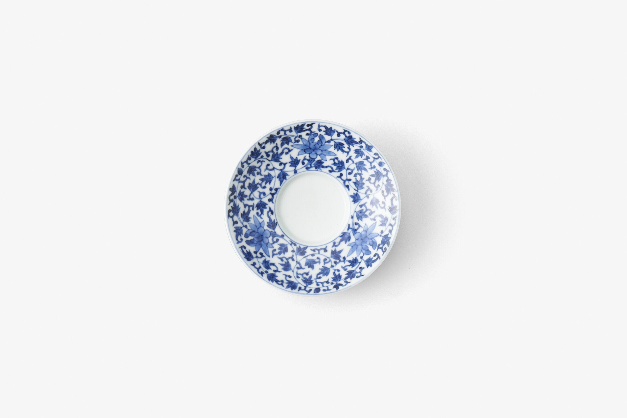 清朝 蒼花唐草 染付 散蓮華 清朝 蒼花唐草 染付 散蓮華 （カケ 散蓮華 新渡 染付 A | (有